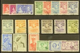 1937-48 KGVI USED SETS  A Most Useful Selection Of Fine Used Sets Presented On A Stock Card, Includes 1937 Coronation, 1 - Sonstige & Ohne Zuordnung