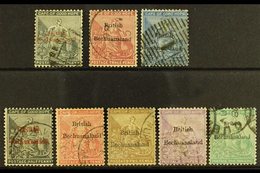 1885-87  "British Bechuanaland" Overprints On Stamps Of Cape Of Good Hope Complete Set, SG 1/8, Fine Used. (8 Stamps)  F - Andere & Zonder Classificatie