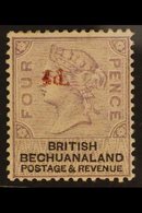 1888  4d On 4d Lilac & Black, SG 25, Mint, Part Original Gum, Light Diagonal Crease - Visible On Reverse. For More Image - Other & Unclassified