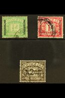 POSTAGE DUES  1926 Ovpt Set Complete, SG D1/3, Very Fine Used. Scarce Set. (3 Stamps) For More Images, Please Visit Http - Autres & Non Classés