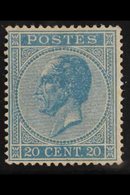 1865-66  20c Blue Perf 15 (SG 35, Michel 15 D, COB 18A), Fine Mint With Good Colour. For More Images, Please Visit Http: - Autres & Non Classés