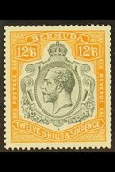 1922-34  12s6d Grey And Orange, SG 93, Very Fine Mint. For More Images, Please Visit Http://www.sandafayre.com/itemdetai - Bermudas