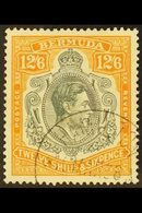 1938-53  12s6d Deep Grey And Brownish Orange, SG 120, Very Fine Used. For More Images, Please Visit Http://www.sandafayr - Bermudas