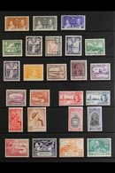 1937-52 KING GEORGE VI COMPLETE  Basic Collection, SG 305 To 329, Including The 1938-52 Definitive Set, 1948 RSW Set, 19 - Brits-Guiana (...-1966)