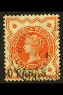 1893  40pa On ½d Vermilion, SG 7, Very Fine Used (Broken S), With "Mar 1 93" Cds Cancel. For More Images, Please Visit H - Levante Británica