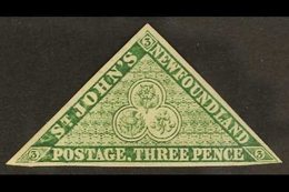 1860  3d Green, SG 11, Fine Mint, Some Adhesion On Gum. For More Images, Please Visit Http://www.sandafayre.com/itemdeta - Other & Unclassified