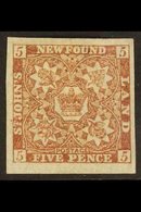 1862  5d Red Brown, SG 19a, Fine Mint, Large Part Og, Huge Margins. For More Images, Please Visit Http://www.sandafayre. - Other & Unclassified