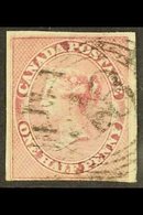 1852  ½d Deep Rose, Variety "Re-entry", SG 17a, Fine Used With 3 Large Margins, Just Shaved Along Outer Frame Line At Fo - Otros & Sin Clasificación