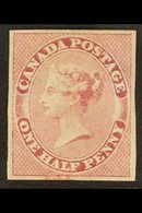 1857  ½c Deep Rose, SG 17, Mint. Clear Margins All Round But Small Repair At Foot. Lovely Appearance. Cat £1000. For Mor - Sonstige & Ohne Zuordnung