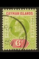 1907  6d Olive & Rose, SG 14, Fine Cds Used For More Images, Please Visit Http://www.sandafayre.com/itemdetails.aspx?s=6 - Cayman (Isole)