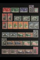 1937-54 MINT / NHM KGVI COLLECTION  Presented On Stock Pages That Includes The 1938-49 Pictorial Set Plus A Few Addition - Ceilán (...-1947)