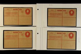 POSTAL STATIONERY - REGISTERED ENVELOPES  1959-1972 Very Fine Unused Collection. With 1959 30c QEII (9, Various Printing - Christmaseiland