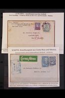 SCADTA COVERS COLLECTION  1922-27. An Interesting Collection Of Airmail Covers, Well Written Up (in German) On Stock Pag - Colombia