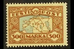 1923-23  300m Blue & Brown Map (SG 43a, Michel 54), Never Hinged Mint, Fresh. For More Images, Please Visit Http://www.s - Estonia