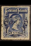 1898  2s 6d Deep Blue, Queen Victoria, SG 41, Fine Used Appearance (tiny Thin). For More Images, Please Visit Http://www - Falkland Islands