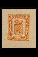 1893  1mk Orange Brown Reprint, Imperf, Facit 10E, Very Fine Mint Og. For More Images, Please Visit Http://www.sandafayr - Other & Unclassified