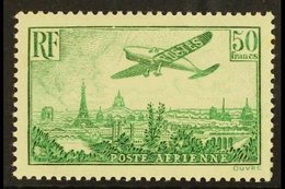 1936  50f Green Air Post, Yv 14, Very Fine Mint For More Images, Please Visit Http://www.sandafayre.com/itemdetails.aspx - Autres & Non Classés