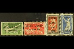 LEBANON  1924 "GRAND LIBAN" Surcharges On Olympic Games Complete Set (Yvert 18/21, SG 18/21), Never Hinged Mint, 2.50p O - Altri & Non Classificati