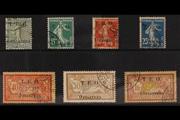 SYRIA  1919 (Nov) Values Complete From 4m To 10pi Surcharges, SG 4/10 (Yvert 4/10), Fine Used. (7 Stamps) For More Image - Other & Unclassified