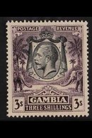 1922-29  3s Slate-purple, SG 139, Very Fine Mint, Very Fresh, With BPA Photo-certificate. For More Images, Please Visit  - Gambia (...-1964)