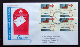 Denmark  2000    ATM Franking Labels  Minr.13    FDC ( Lot 6538 ) - Automatenmarken [ATM]