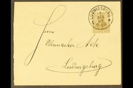 1902 FIRST DAY COVER WITH PLATE FLAW.  (1 Apr) Locally Addressed Cover Bearing 3pf Brown "DFUTSCHES" FOR "DEUTSCHES" Var - Andere & Zonder Classificatie