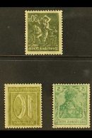 1915-1922 OFFSETS  An Interesting Group Of Three Stamps With Superb Complete OFFSETS Of The Design On Reverse, Includes  - Sonstige & Ohne Zuordnung