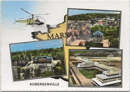 CPSM Aubergenville Multivues - Aubergenville