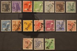 RUSSIAN ZONE  GENERAL ISSUES 1948 Workers Complete Set Incl Both 60pf Values All With "3 / Berlin 8" Local District Hand - Altri & Non Classificati