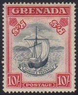 1938-50  10s Slate-blue & Bright Carmine (narrow) Perf 14, SG 163b, Very Fine Mint For More Images, Please Visit Http:// - Grenada (...-1974)