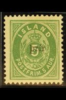 1897  3(a) On 5a Green, Perf.12¾, Type I Overprint With "prir" Only, Mi 19BI, SG 40, Facit 36, Mint. For More Images, Pl - Otros & Sin Clasificación