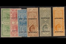 TELEGRAPHS  Small Mint Selection Of Whole Stamps With "Specimen" Overprints Including 1869 1a - 4a, 1904 Ed VII 8a - 2r, - Sonstige & Ohne Zuordnung