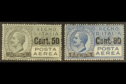 1927  AIRMAILS 50c On 60c Grey & 80c On 1l Blue, Sassone 8/9, Mi 270/1, Never Hinged Mint (2 Stamps). For More Images, P - Ohne Zuordnung