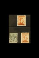 AEGEAN IS - STAMPALIA  1917 - 1922 20c Orange Without Wmk, 15c Grey And 20c With Wmk, Sass 9/11, Fine Mint. (3 Stamps) F - Sonstige & Ohne Zuordnung