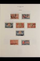 LIBYA  1912-1941 USED COLLECTION On Album Leaves. Note 1912-22 (Italy Stamps Overprinted) Range To 10L; 1921-40 Pictoria - Andere & Zonder Classificatie