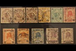 SOMALIA  1923 Surcharges Complete Set (Sass S.9, SG 33/43), Good To Fine Used. (11 Stamps) For More Images, Please Visit - Autres & Non Classés