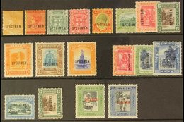 1883 - 1923 "SPECIMEN" OVERPRINTS  Small Range Of Mint Stamps Overprinted "SPECIMEN" With Several QV-KGV Definitives, Al - Giamaica (...-1961)