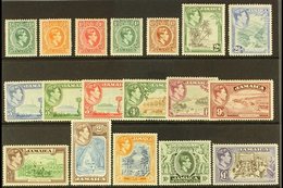 1938-52  Definitive Set, SG 121/33a, Never Hinged Mint (18 Stamps) For More Images, Please Visit Http://www.sandafayre.c - Jamaïque (...-1961)