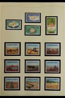 1972-1979 COMPREHENSIVE SUPERB NEVER HINGED MINT COLLECTION  In Hingeless Mounts On Leaves, All Different Complete Sets, - Jordan