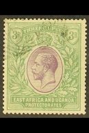 1921  (wmk Mult Script CA) KGV 3R Violet And Green, SG 73, Used With Neat Light Squared Circle Cancel, Small Thin In Top - Vide