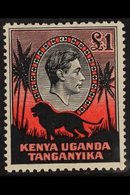 1938  £1 Black And Red, Perf. 11¾ X 13, SG 150, Very Fine Mint. For More Images, Please Visit Http://www.sandafayre.com/ - Vide