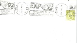 POSTMARKET ESPAÑA  LEON - 1992 – Séville (Espagne)