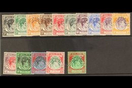 1937  Original KGVI Die I Set, Perf. "SPECIMEN", SG 278/292s, Superb Never Hinged Mint. (15 Stamps) For More Images, Ple - Straits Settlements