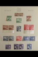 1937-1951 COMPLETE VERY FINE MINT COLLECTION  On Leaves, Includes 1938-43 Pictorials Set, 1948-53 "Self-government" Opts - Malta (...-1964)