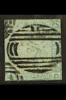 1859  2d Blue On Bluish, "Lapirot" Worn Impression, SG 39,  Good Used With Clear Postmarks, Thinned, Cat.£900. For More  - Mauritius (...-1967)