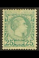 1885  25c Green Prince Charles, Yvert 6, Very Fine, Well Centered Mint. Cat €800 (£640) For More Images, Please Visit Ht - Other & Unclassified