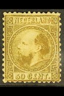1867-71  50c Gold Type I Perf 12½x12 (SG 16, NVPH 12IA, Michel 12 I A), Mint Regummed, Repaired Tear, Fresh Colour, With - Other & Unclassified