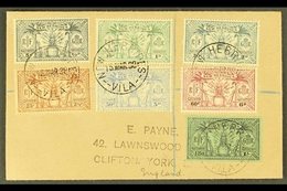 ENGLISH  1938 (March) A Neat And Attractive Philatelic Cover To England Bearing 1925 Set To 1s, Tied "NEW HEBRIDES VILA" - Otros & Sin Clasificación