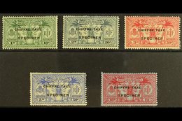 FRENCH CURRENCY - POSTAGE DUES  1925 Chiffre Taxe Ovpt Set, Additionally Ovptd "Specimen", SG FD53s/7s, Very Fine Mint.  - Other & Unclassified