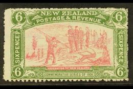 1906  6d Pink And Olive-green Christchurch Exhibition, SG 373, Fine Mint. For More Images, Please Visit Http://www.sanda - Altri & Non Classificati